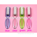 plastic finger nail cleaning brush for salon use